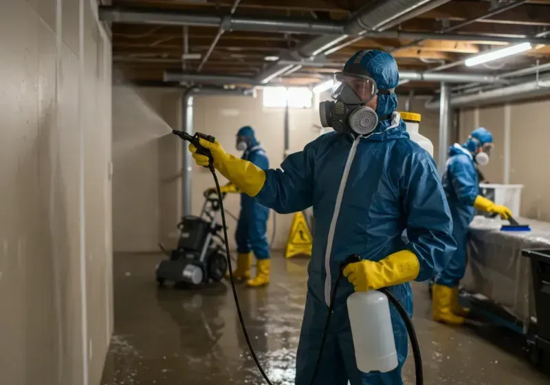 Basement Sanitization and Antimicrobial Treatment process in Saint Matthews, SC