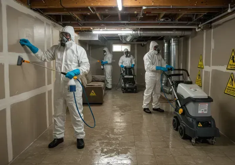 Basement Moisture Removal and Structural Drying process in Saint Matthews, SC